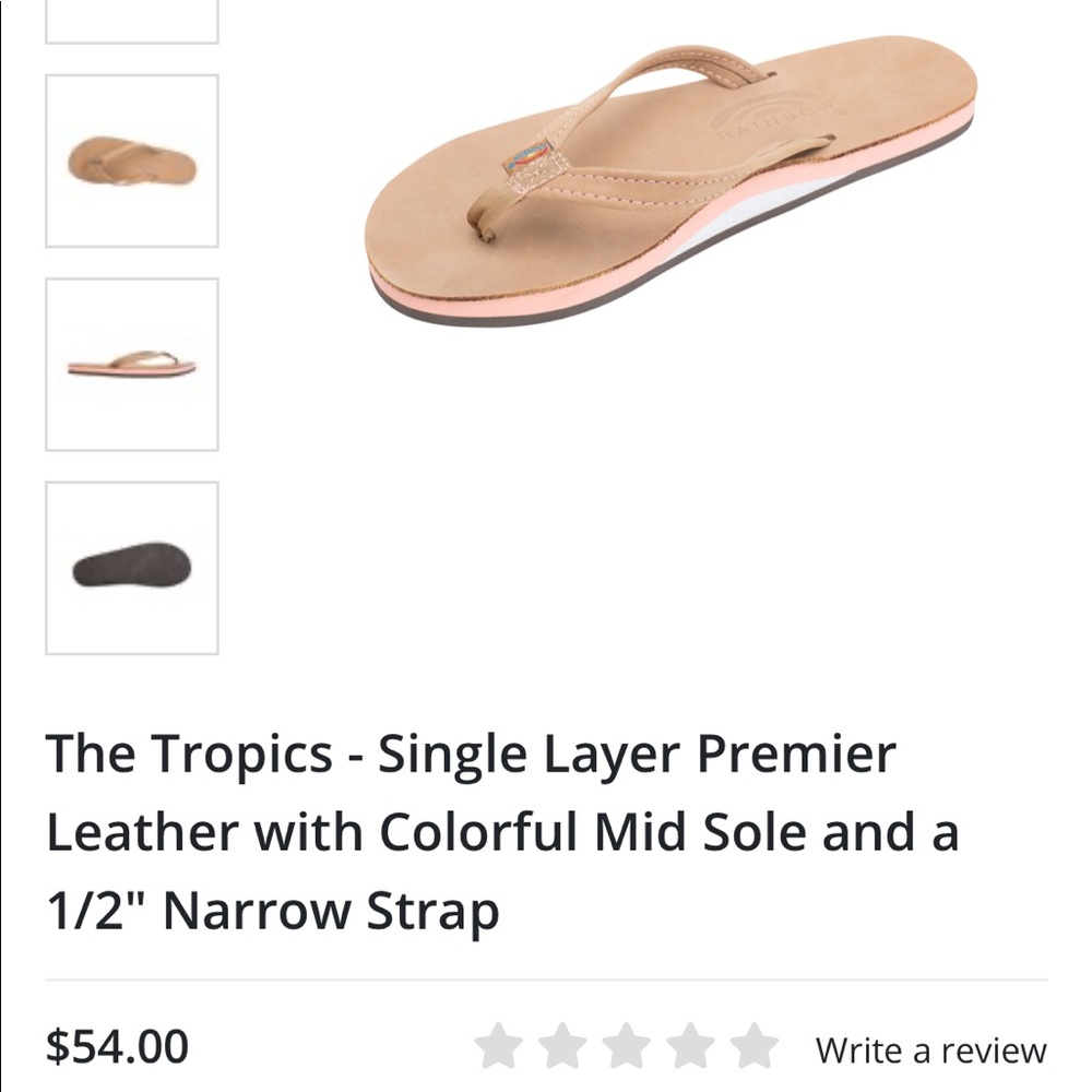 rainbows “the tropics” women’s sandals